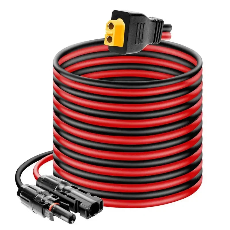 6m 3m Solar Extension Cable Connector Charging Wire Portable Power Zpaxo