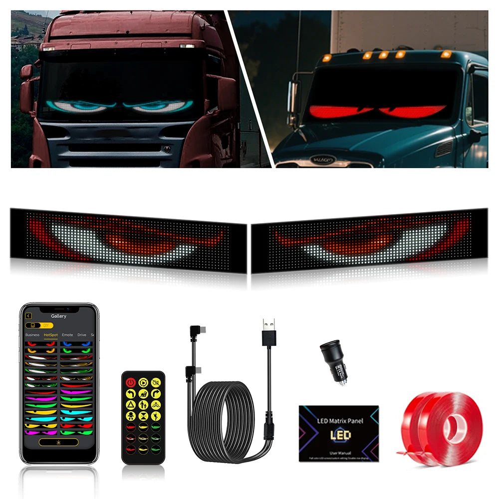 Demon Eyes LED Matrix Pixel Panel DIY Programmable Bluetooth App