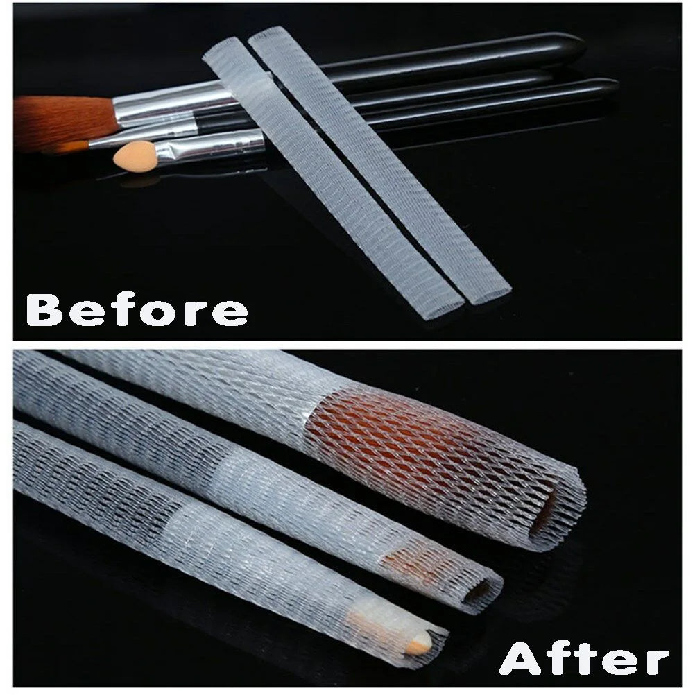 20 Makeup Brush Protective Mesh Cover Bristle Sleeve Bouquet