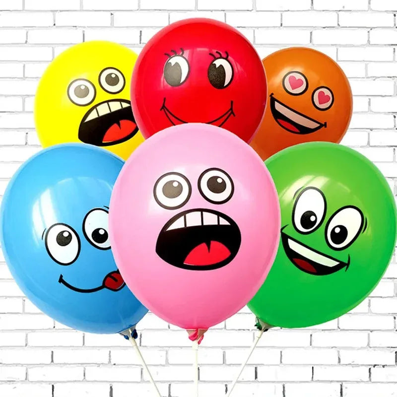 12" Smiley Face Latex Balloons | Birthday & Baby Shower Decor