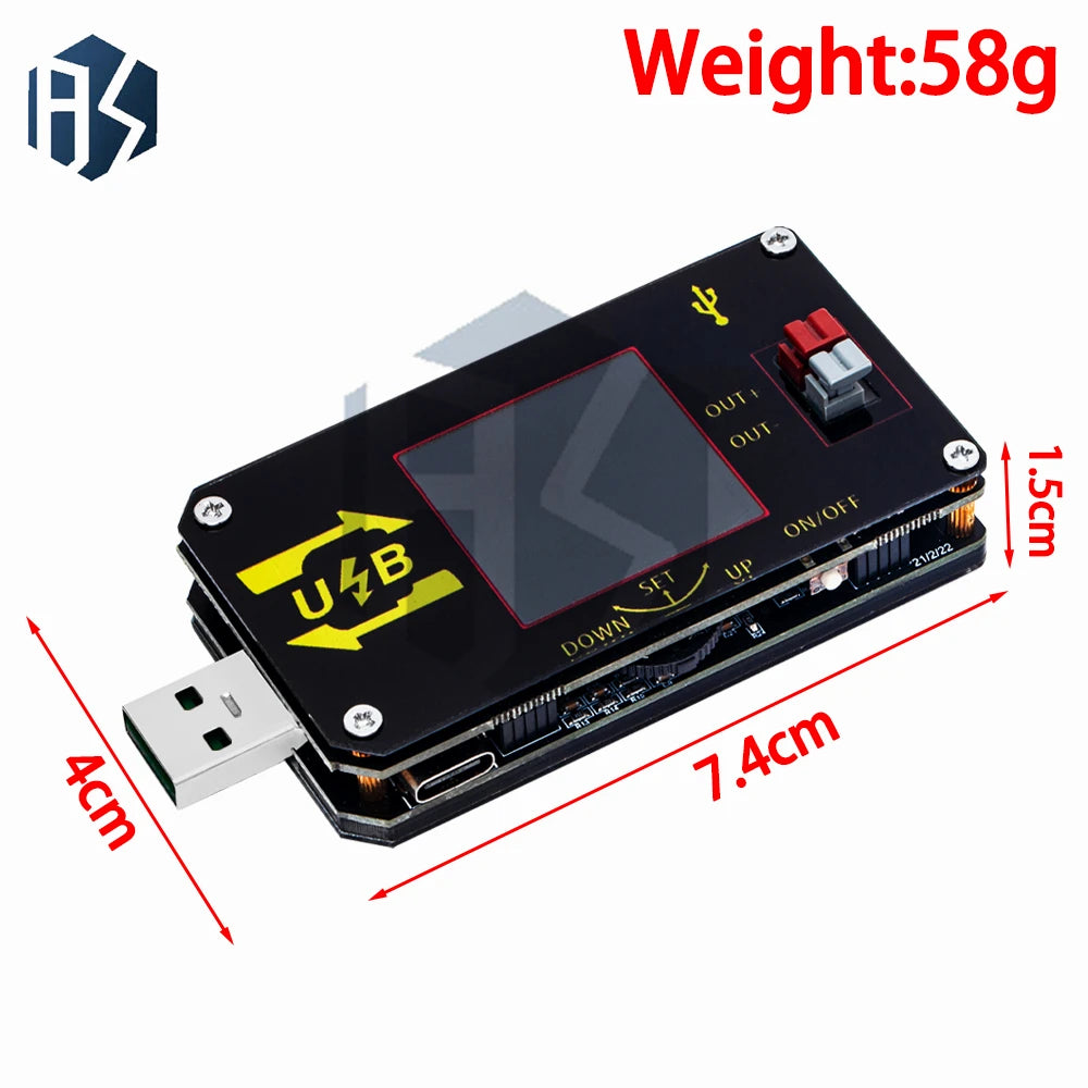 XY-UDP Digital USB DC-DC Converter Module CC CV Adjustment 0 6-30V 2A Zpaxo