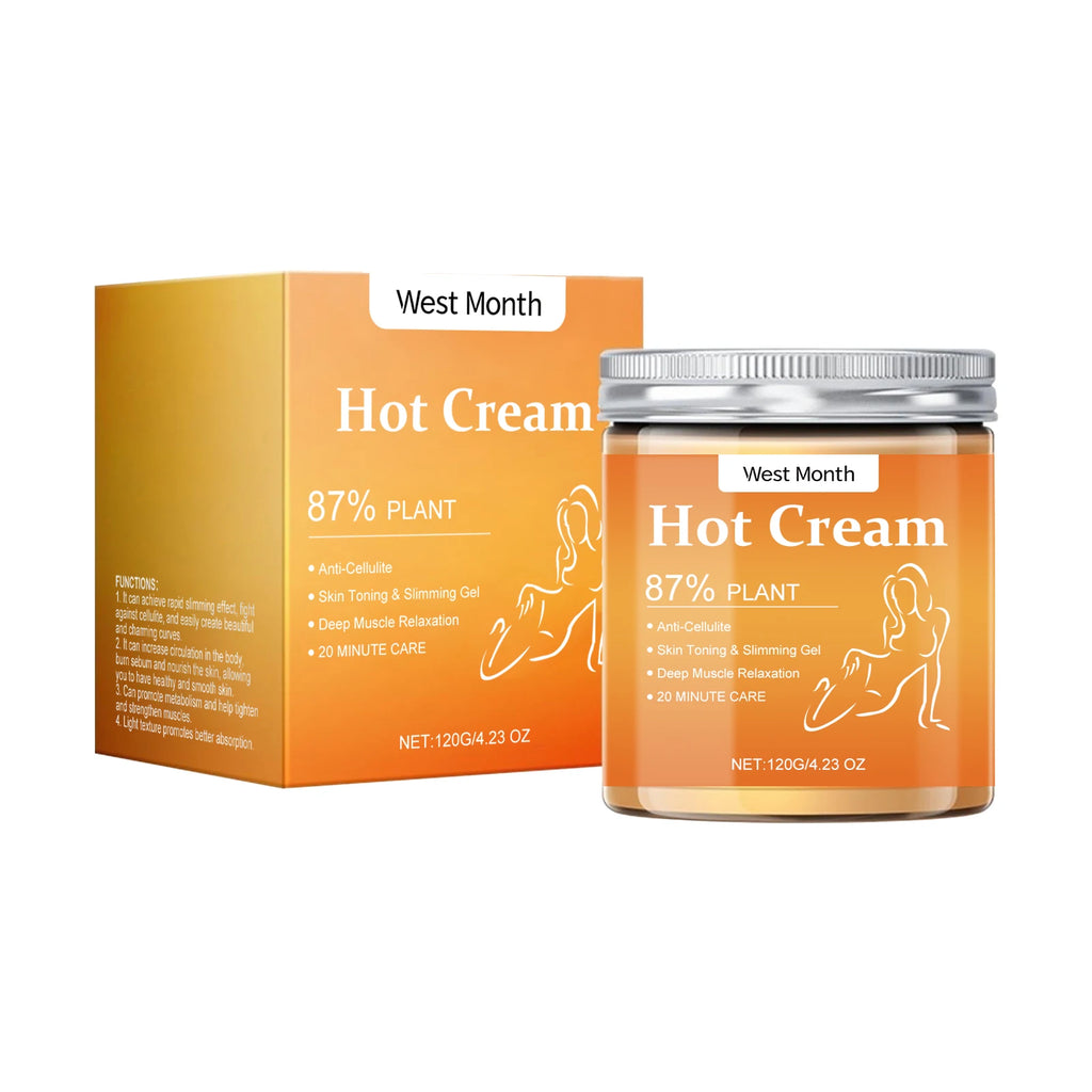 Fat Burner Weight Loss Cream Anti Cellulite Shaping Sculpting Firming Arms Belly Abdomen Thigh Legs Full Body Massager Hot Cream Zpaxo 120g boxed