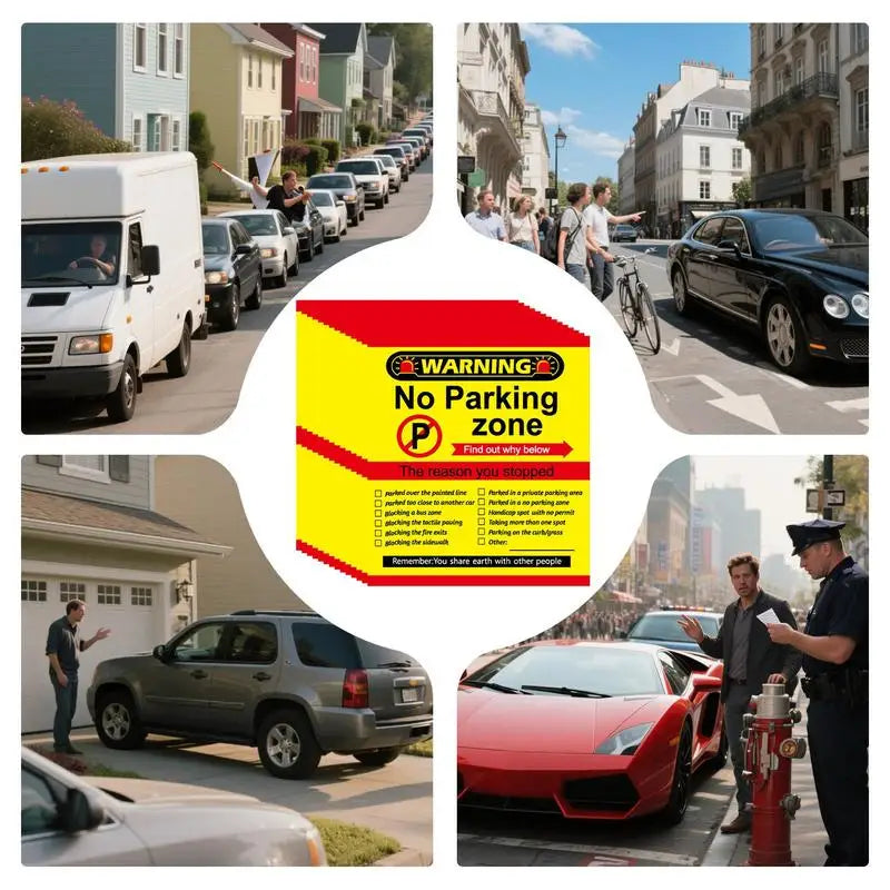 Bad Parking Cards 50 Pieces Funny Parking Ticket Prank Business Supplies Warning Signs For Men Women Family Christmas Zpaxo