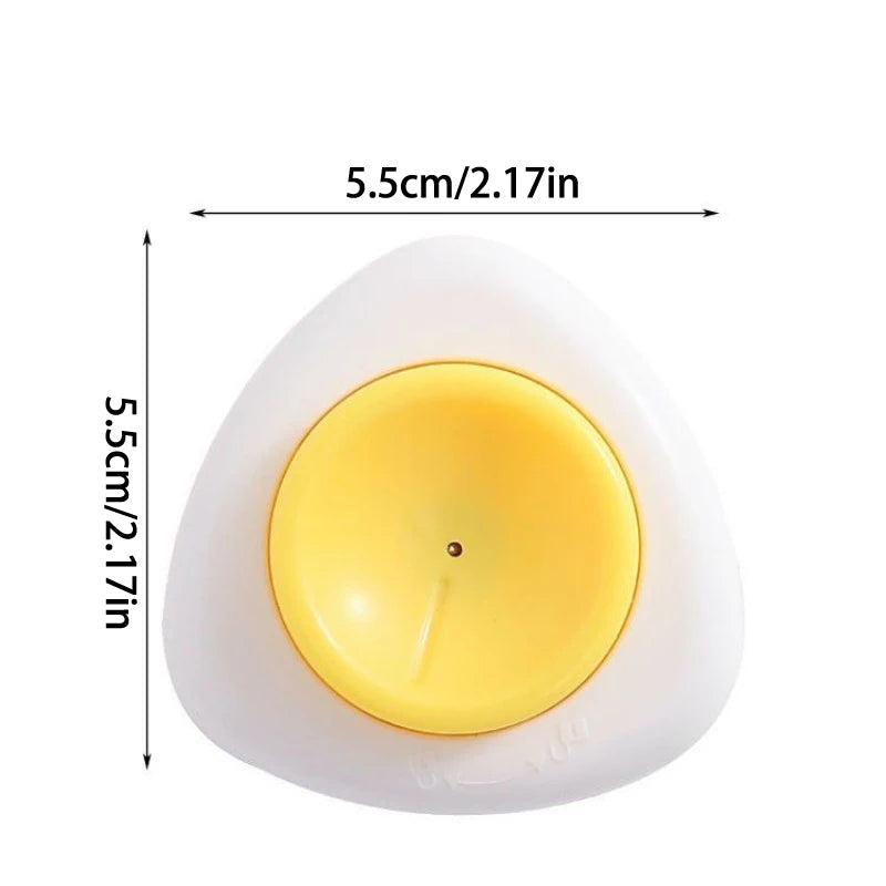 Puncher Plastic Base Manual Boiled Egg Stainless Steel Egg Needle Egg Puncher Anti-explosion Hole Puncher Kitchen Gadget Egg Zpaxo White