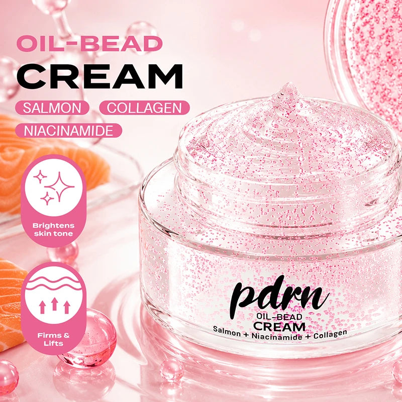 PDRN Salmon Oil Bead Moisturizer Cream 50g – Hydrating Face Cream Face Moisturizer Cream Zpaxo