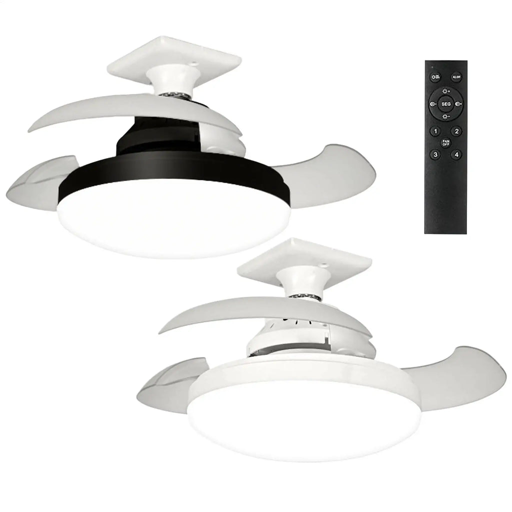 Ceiling Fans Lights Remote Control Retractable Fan Multi-functional
