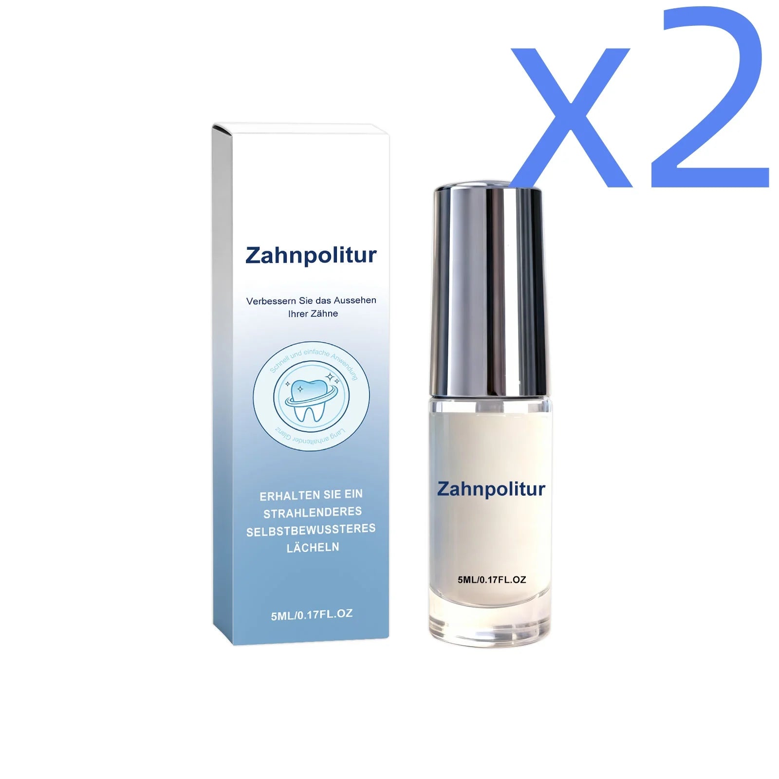 Xylitol Tooth Polish – Whiten, Brighten & Protect Enamel Teeth Whitening Polish Zpaxo 5ml Boxed X 2PCS
