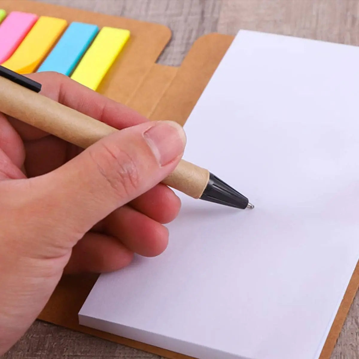 2-Pack Pocket Notebook Set with Sticky Notes & Pen | Travel Journal