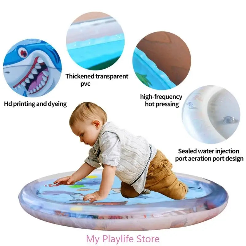 Cats Cooling Mat Napping Pad Dogs Crates Bed Inflatable Bed Lounger Ocean Theme Creative Water Mat Zpaxo