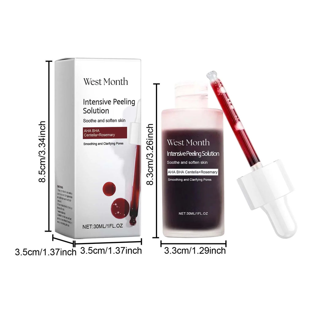 Peeling Face Serum Anti Acne Brightening Exfoliating Shrink Pores Salicylic Acid AHA Serum Reduces Blackheads Smoothing Facial Zpaxo