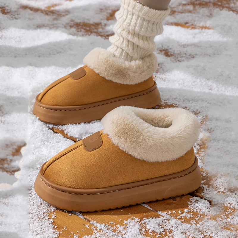 Winter Women's Indoor Slippers Warm Thick Sole Soft Comfortable