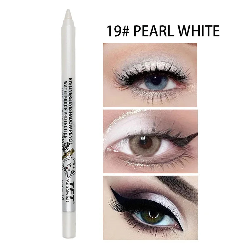 Pearlescent Matte Eyeliner Pencil Colorful Quick-dry Waterproof Eye Zpaxo 19