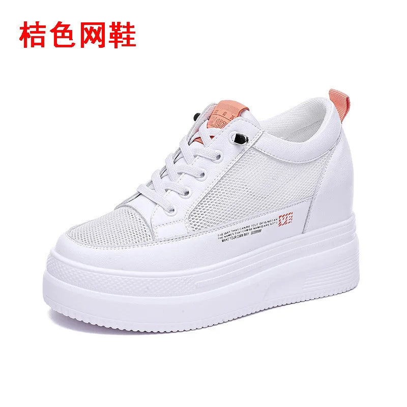 Women's Fashion Casual Sneakers Breathable Vulcanized Mesh Zpaxo Mesh Orange 35 China Mainland