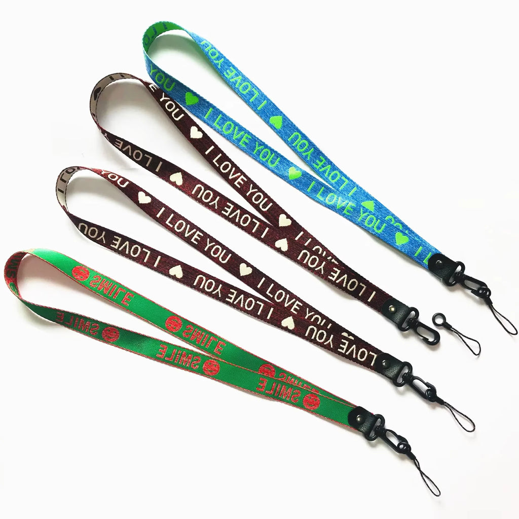 Fashion Nylon Phone Lanyard Cute Printed Neck Strap Detachable Clip Zpaxo