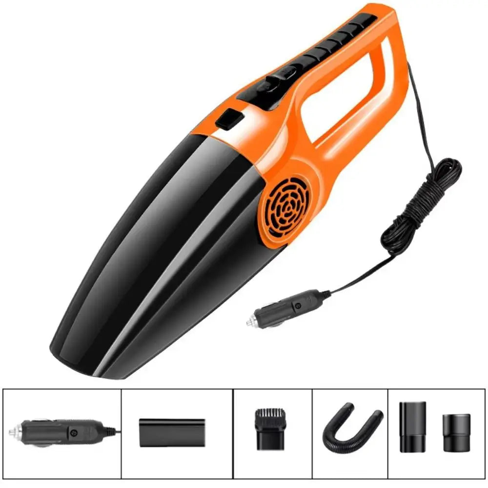 High Power Car Vacuum Cleaner Strong Suction Dry Wet Dual Use Car Interior Vacuum Small Size 12V 120W Handheld Vacuum Cleaner Zpaxo