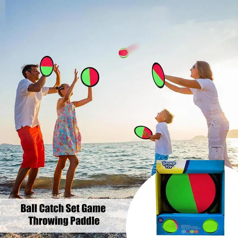 Throw And Catch Ball Set Ball Toss Game For Kids Sticky Sports Toy Equipment Parent-Child Interaction For Play Activities Zpaxo
