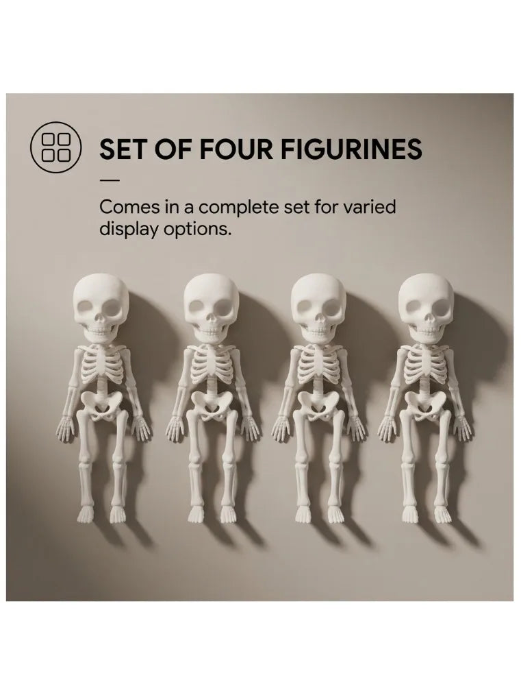 Articulated Skeleton Figurine Posable Halloween Home Decor Fun Desk