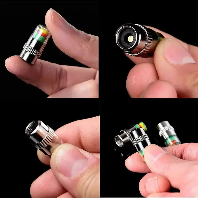 Tire Pressure Valve Cap Sensor Indicator – 4 or 24 Pack