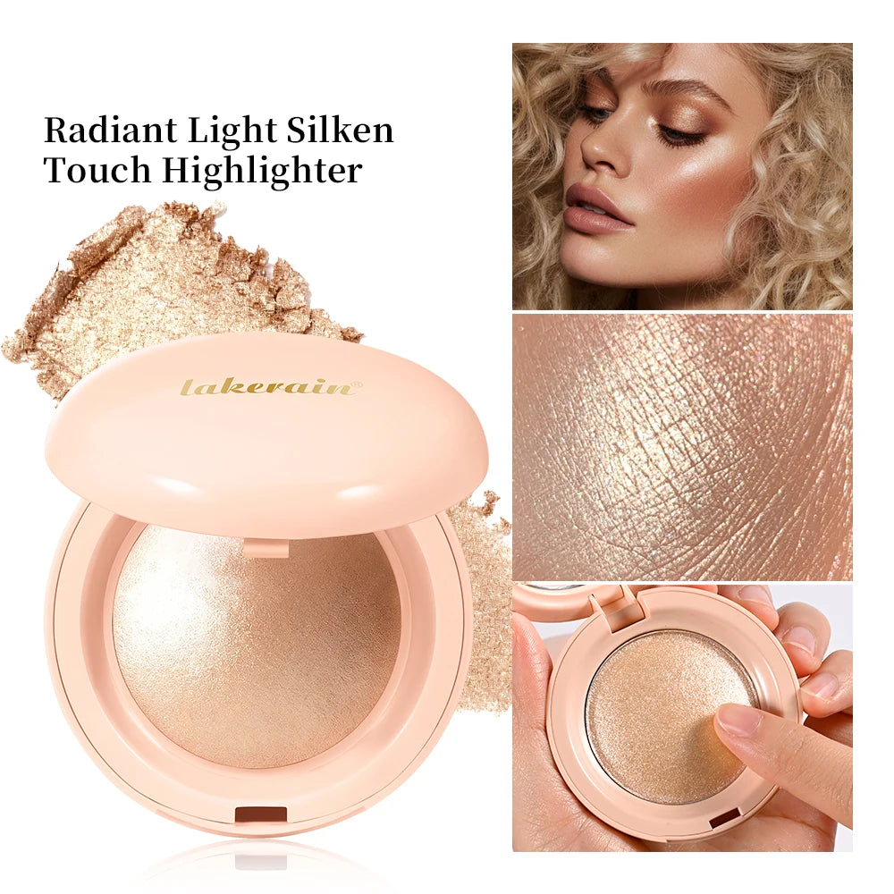 Waterproof Face Highlighter Instant Skin Silky LongLasting Glow Illuminator Glitter Shimmer Baked Highlighter Powder Makeup Zpaxo