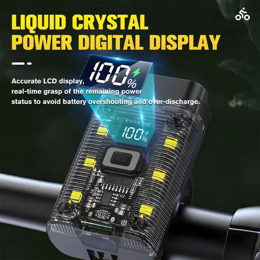 KDULIT 1000LM T6 LED Bike Headlight – USB-C Rechargeable MTB Bike Headlight Zpaxo