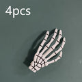 Gothic Skeleton Hand Hair Claw Clip Skull Bone Barrettes Women Horror
