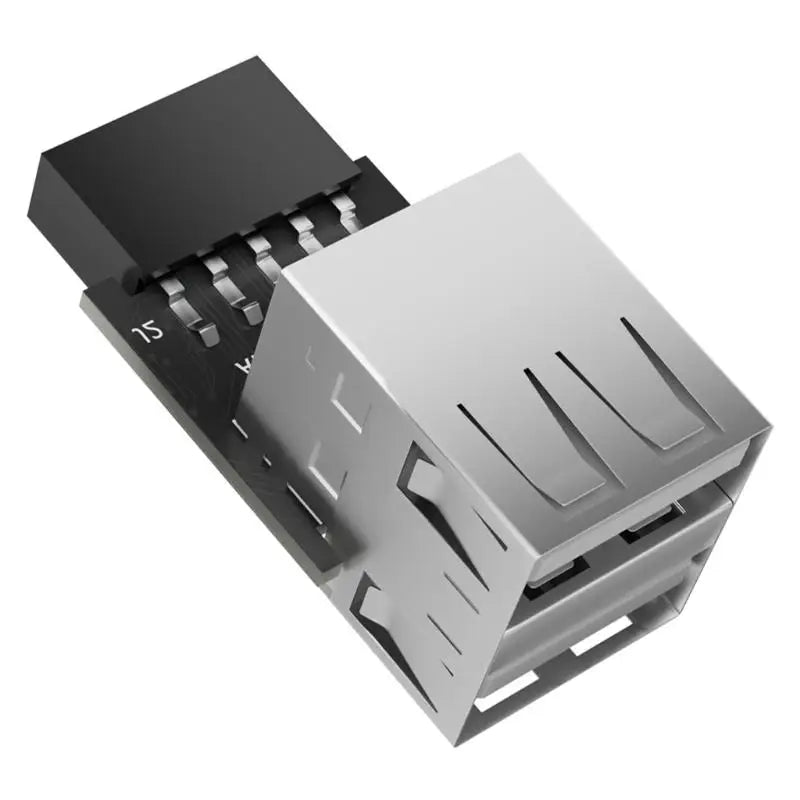 652F Plastic Metal 9Pin to USB2.0 Adapter For Connecting Devices To Motherboards Zpaxo