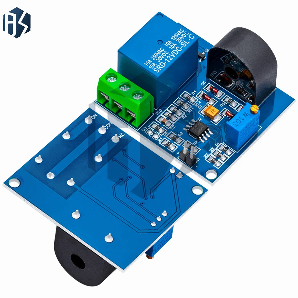 DC12V 5A AC Current Sensing Relay Module Overcurrent Protection Zpaxo