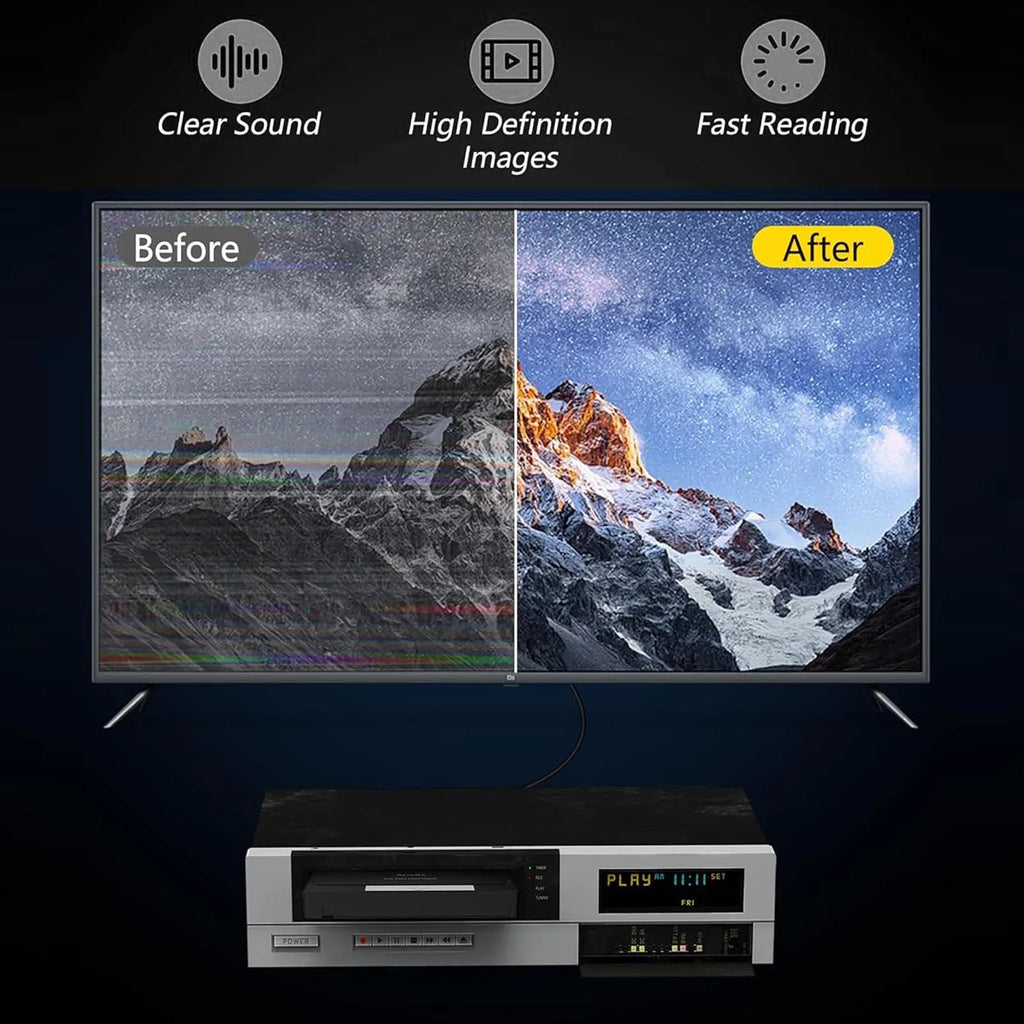 VHS Player Head Cleaner VCR Wet Technology Reusable Safe Cleaning