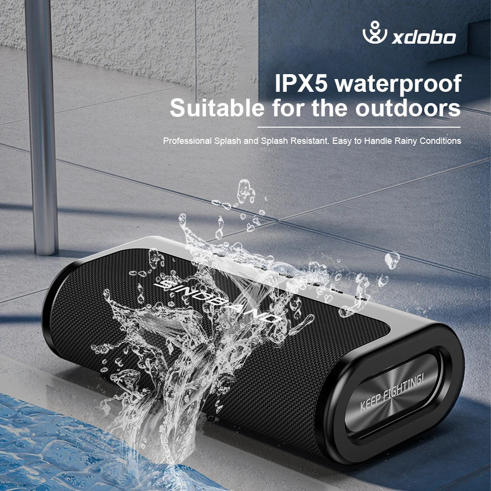 80W XDOBO Bluetooth Speaker Wireless Subwoofer Deep Bass EQ 10400mAh Zpaxo