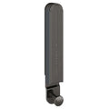 New Folding Clothes Rack Balcony Home Use No Drilling Invisible Retractable Clothes Rack Indoor Bay Window Hanging Clothes Rack Zpaxo Gun gray