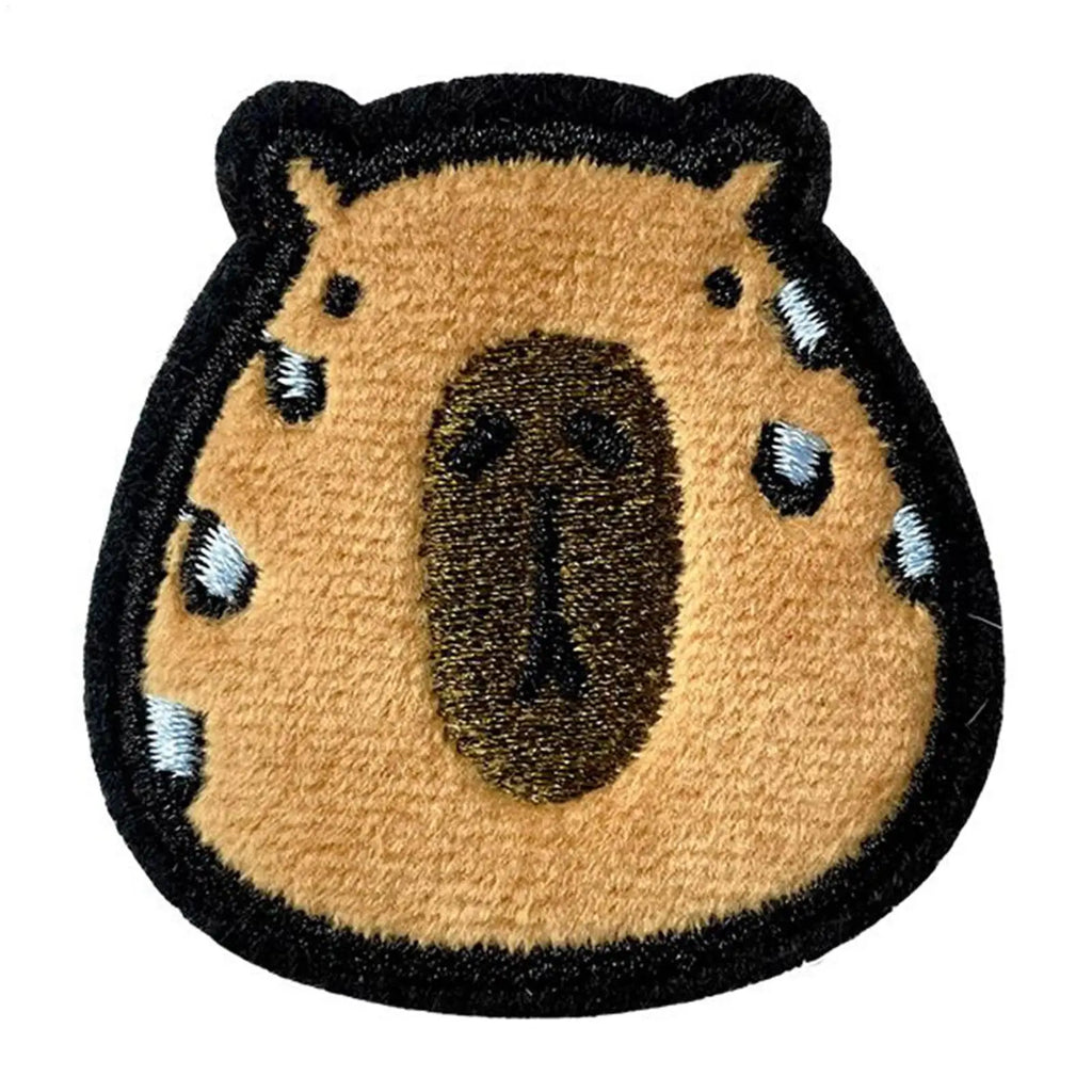 Animal Iron Patches Capybara Shape Backpacks Cute Embroidered