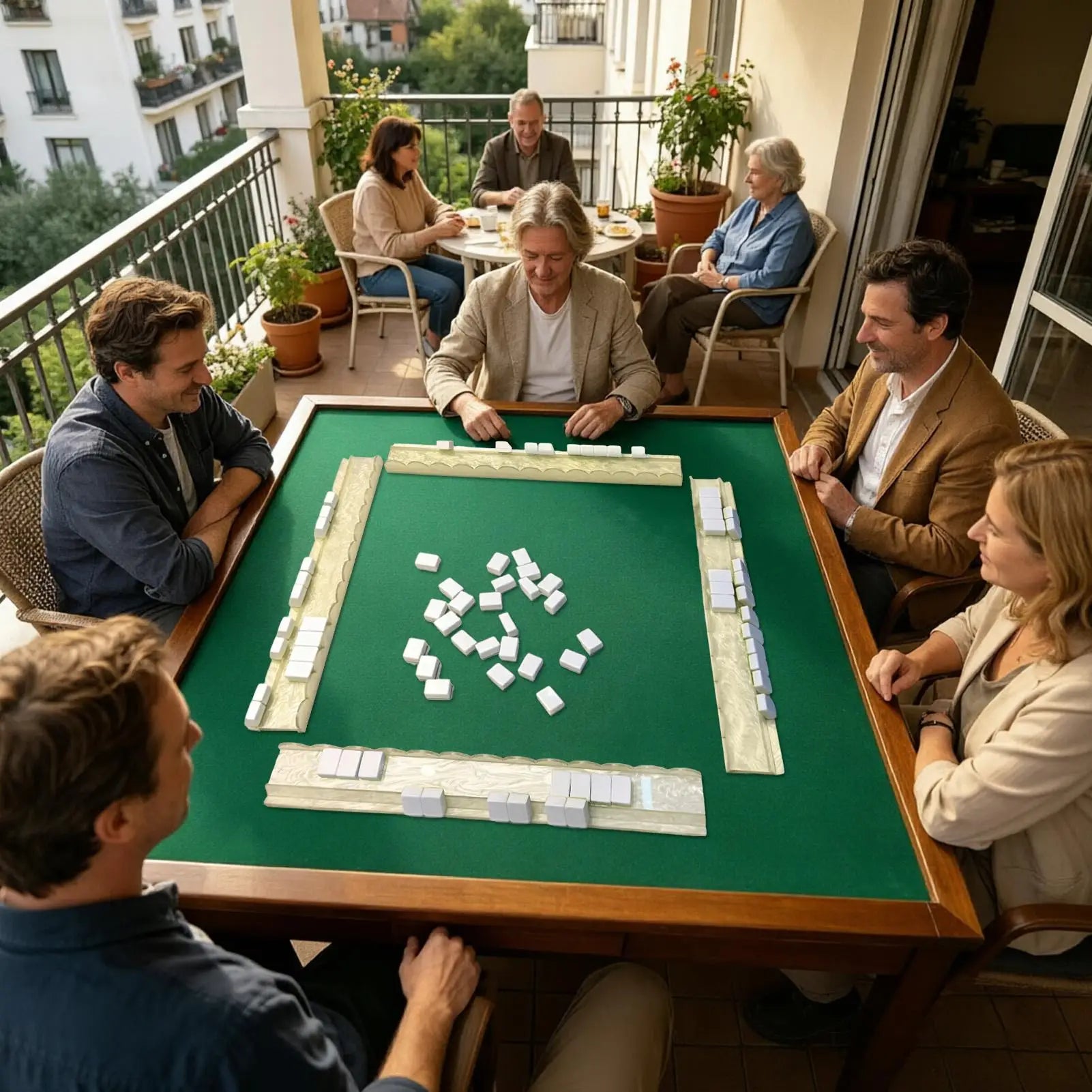 Mahjong Tile Racks And Pushers Acrylic Scalloped Magnetic Mah Jongg Pushers For Women Men Retirees Beginners Home Game Night Zpaxo