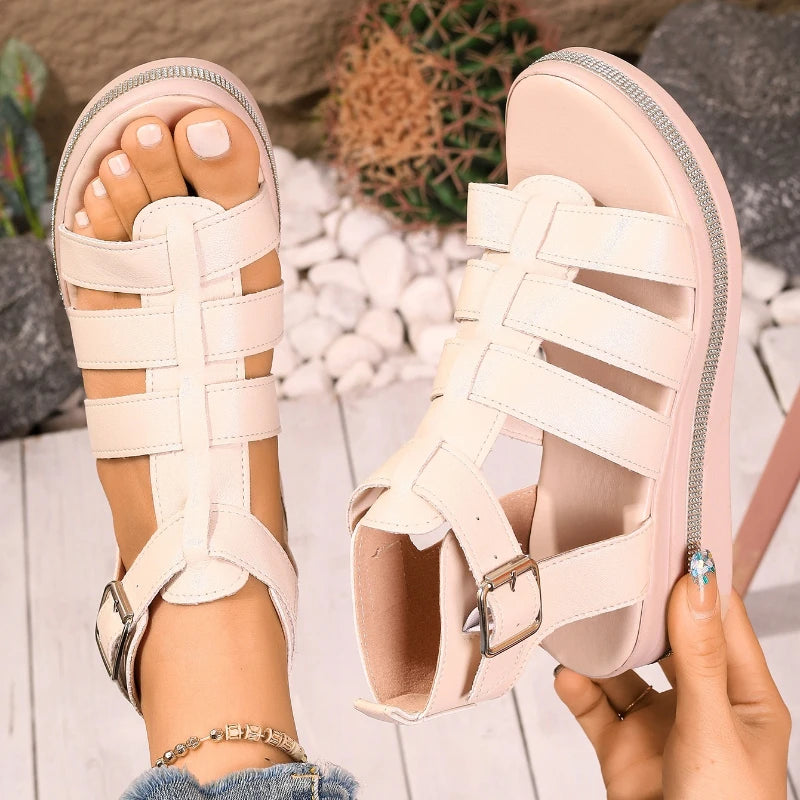 Summer Women Wedge Sandals Breathable Comfort Shoes Trend Lightweight Zpaxo