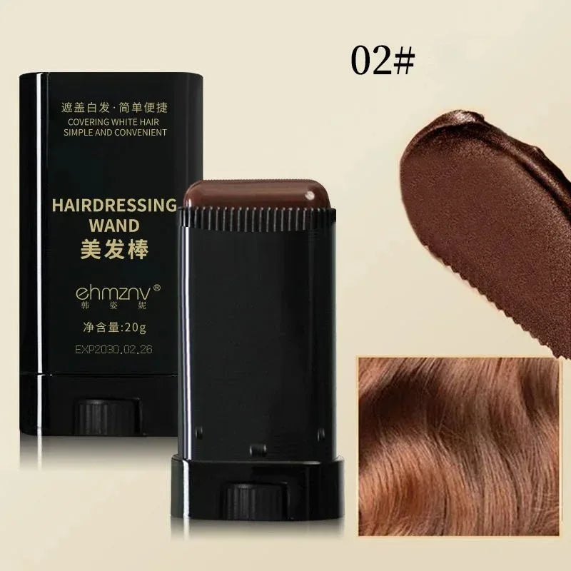 3Color 2in1 Hair Dye Stick Comb Touch-up Temporary Coloring Quick Zpaxo Coffee