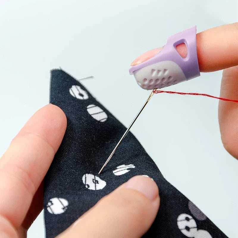 Silicone Thimbles Finger Tips Protector Anti-Slip Finger Covers Hand Cross-stitch Sewing DIY Tools Household Sewing Accessories Zpaxo