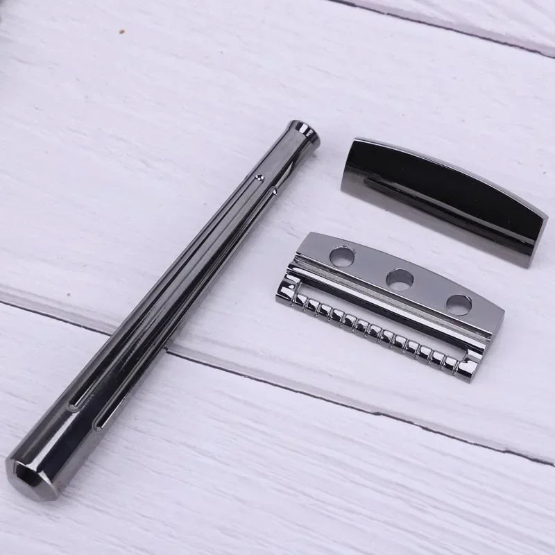 YAQI SE Katana Single Edge Safety Razor – Black Chrome Men's Single Edge Safety Razor Zpaxo