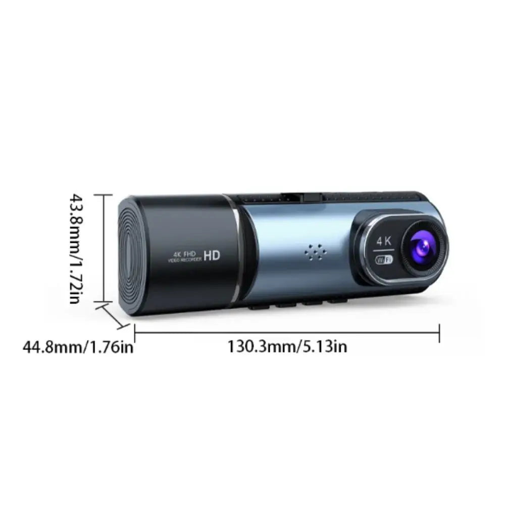 4K Ultra HD Dash Cam Starlight Night Vision WDR Dynamic Adjustment Zpaxo