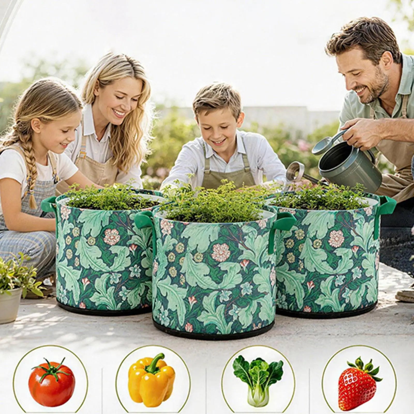 Garden Grow Bags Thickened Fabric Non-woven Breathable Container