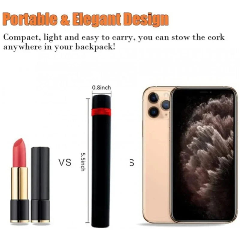 Newest Air Pressure Pump Wine Bottle Opener Portable Stainless Steel Pin Easy Cork Remover Corkscrew for Home Party Wine Lovers Zpaxo