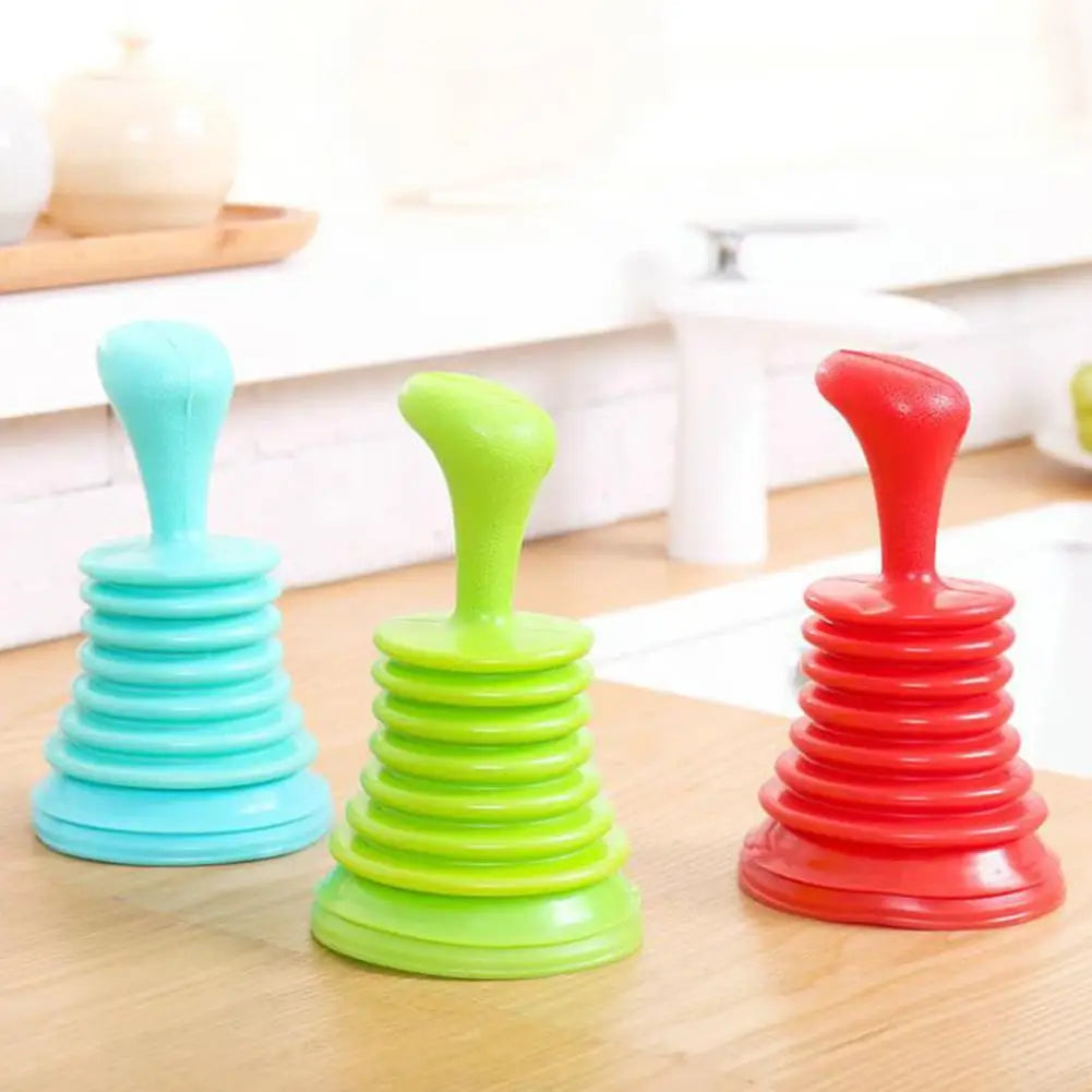Heavy-Duty Bellows Toilet & Sink Drain Plunger | Clog Remover Drain Plunger Tool Zpaxo 3pcs