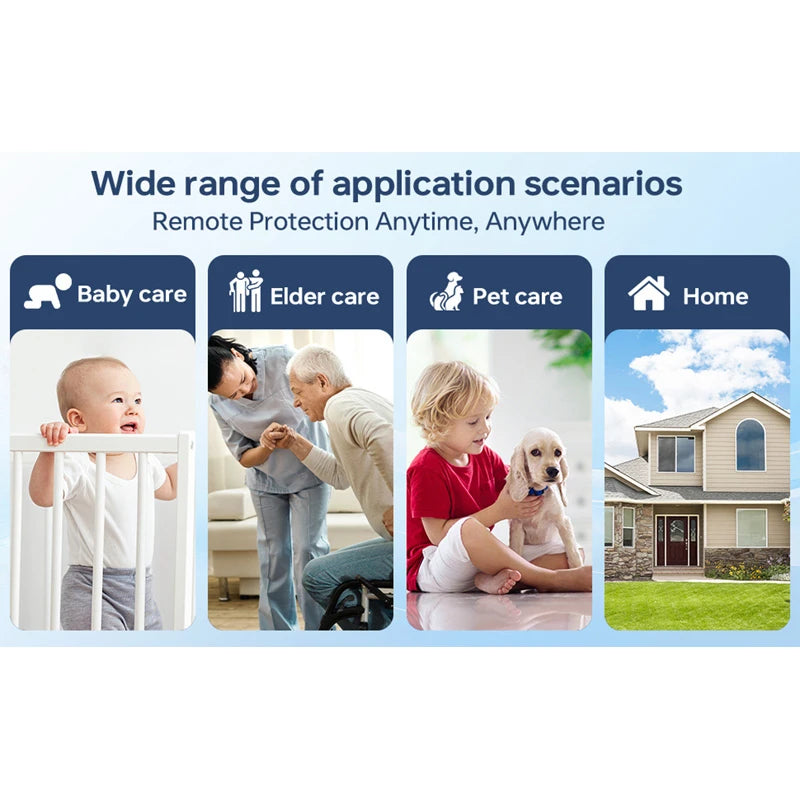 New 4K HD Camera WiFi Wireless Monitor Night Vision Remote Motion Detecting Camcorders Security Protection Indoor Surveillance Zpaxo