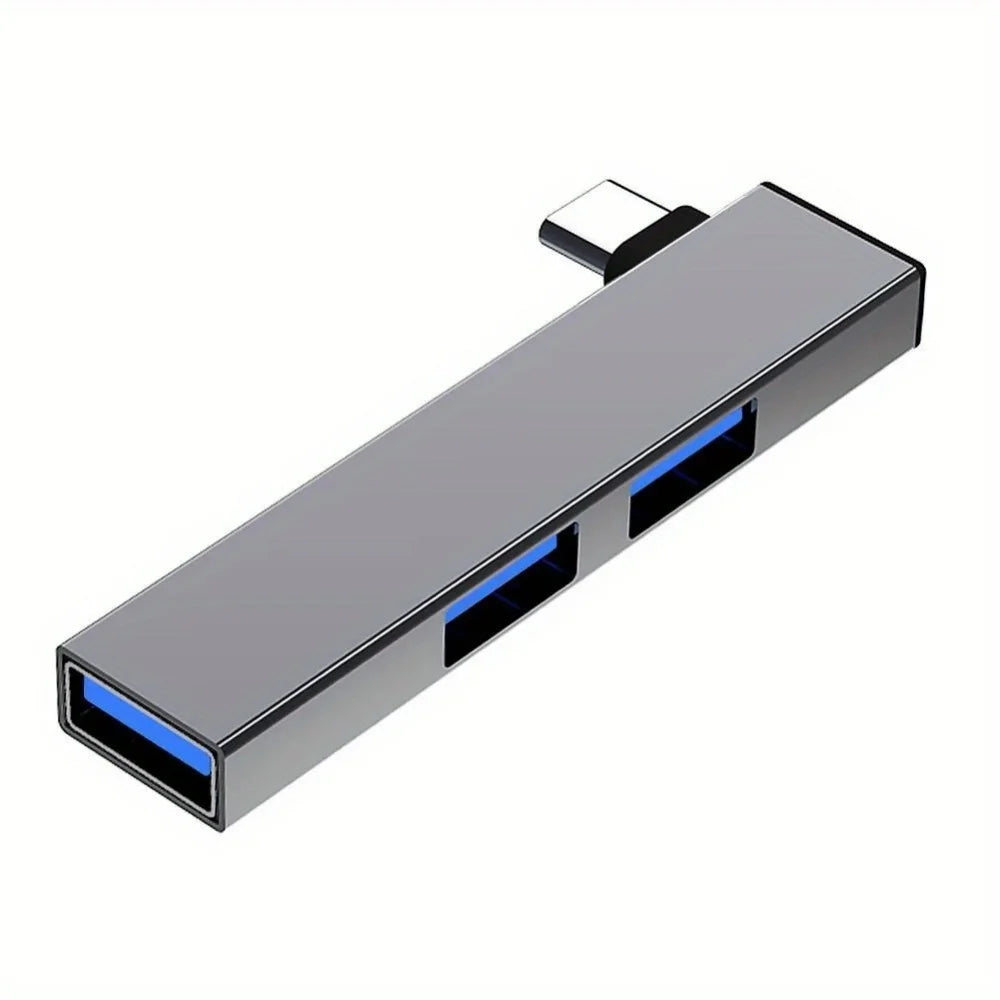 3-in-1 USB Type-C Hub OTG – USB 3.0/2.0 Portable Docking Station USB Hub Adapter Zpaxo USB C Gray