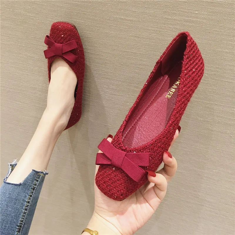Fashion Autumn Shoes for Women 2023 New British Style Women's Shoes Large Flat Bottom Shallow Versatile Big Size 44 45 46 Zpaxo