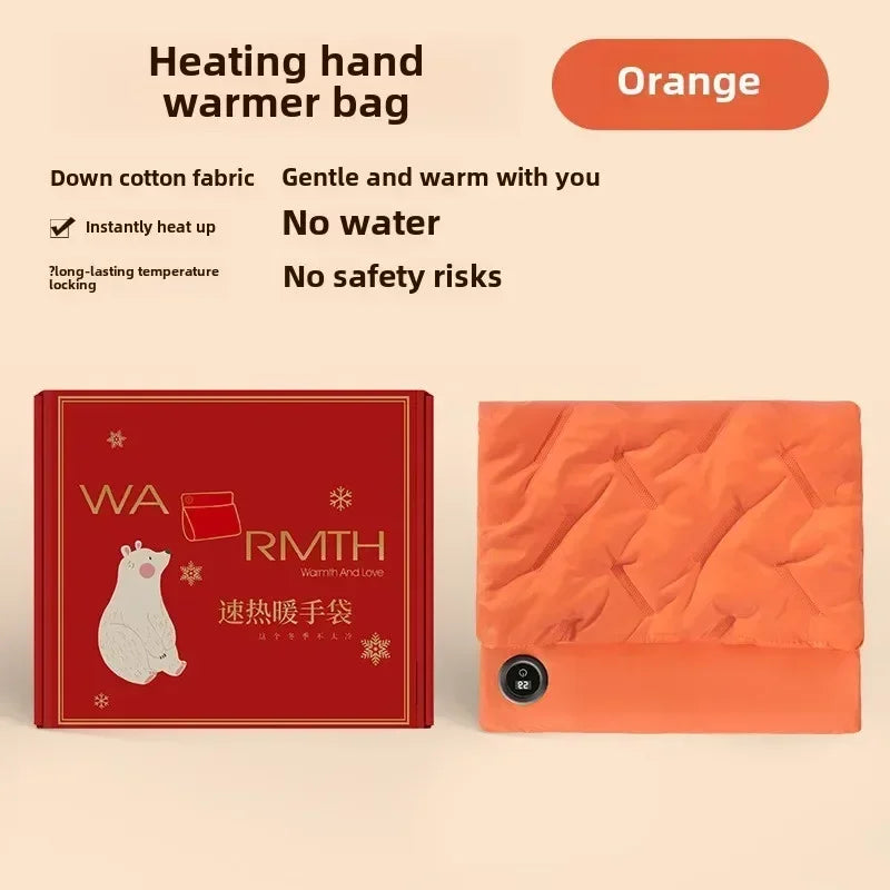 USB Graphene Heating Pad – Washable Knee & Hand Warmer Electric Heating Pad Zpaxo Orange