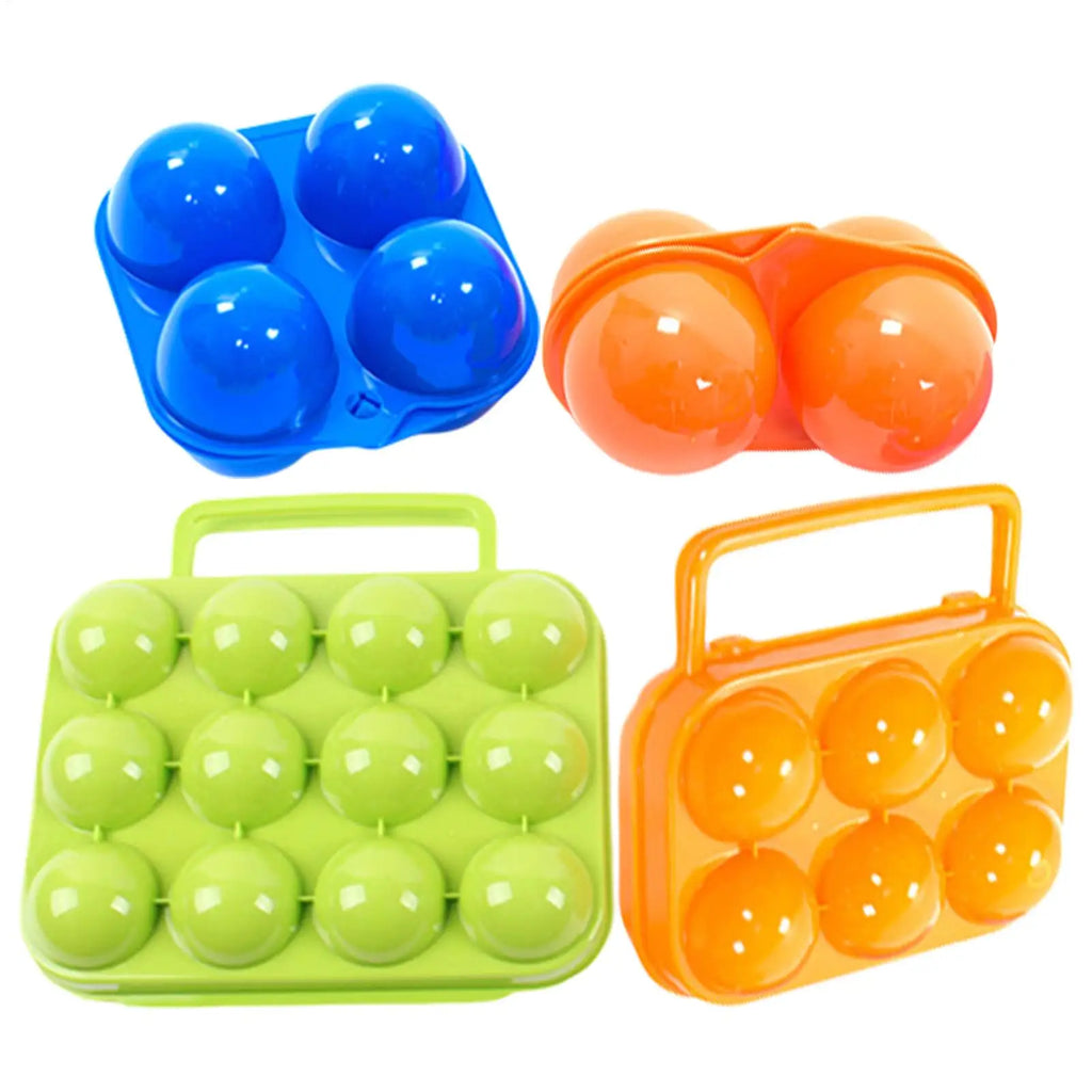 Camping Egg Holder – 2/4/6/12 Grid Portable Storage Box Camping Egg Container Zpaxo