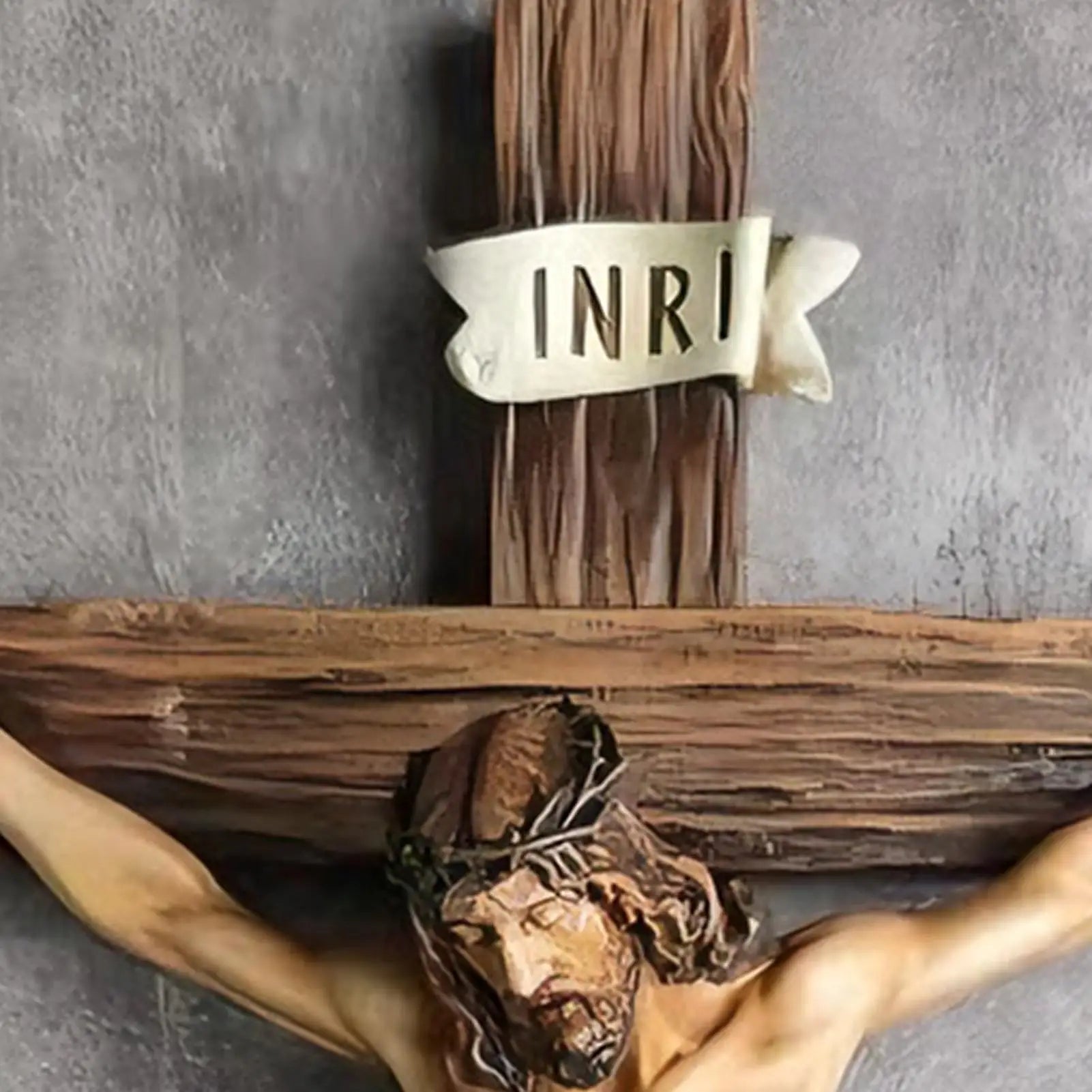 Jesus Decor 9.6 Inch Resin Religious Decoration Jesus Statue for Home Wall Table Room Bookshelf Church Display Indoor Easter Zpaxo