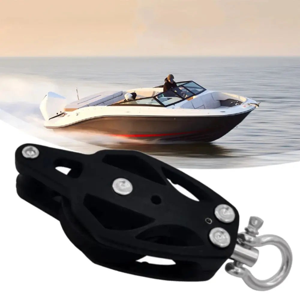 Nylon Stainless Steel Pulley Block Smooth Bearing Efficient Design Zpaxo