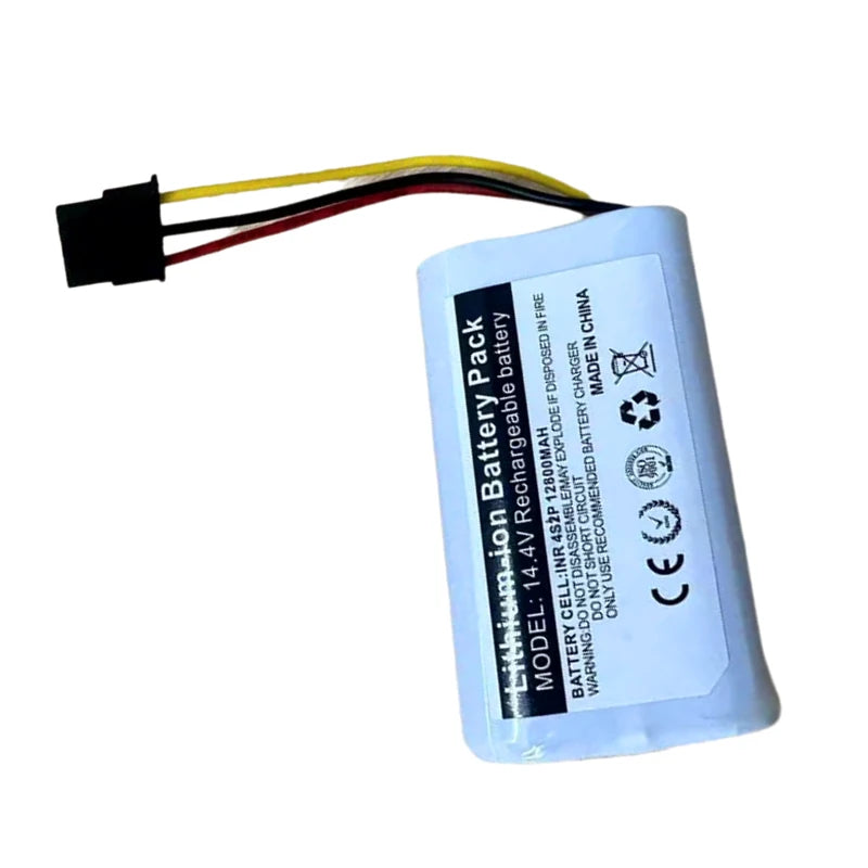 100% New Original 14.4V 12800mAh Rechargeable Li-ion Battery Pack for Xiaomi Mijia Mi Robot Vacuum Mop 2 Lite MJSTL Zpaxo