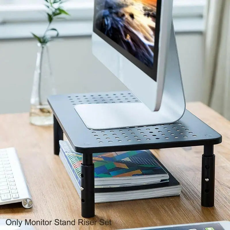652F 14.57" Monitor Stand Riser Large Size Multiple Screen Stand for Computer Laptop Zpaxo