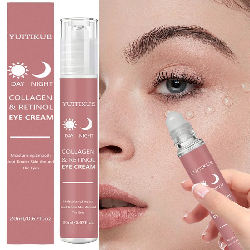 YUITIKUE Collagen & Retinol Eye Cream with 360° Roller Eye Cream Zpaxo Default Title